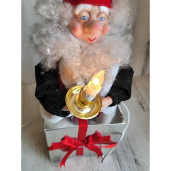 Vintage Telco elf motionette candle gift box Xmas animated - Picture 3 of 14